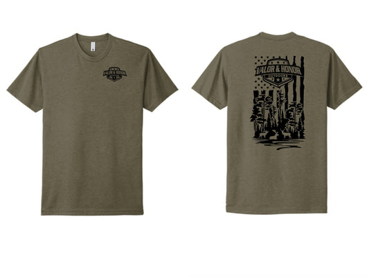 Dark Forest Valor & Honor Outdoors Short Sleeve in Military Green