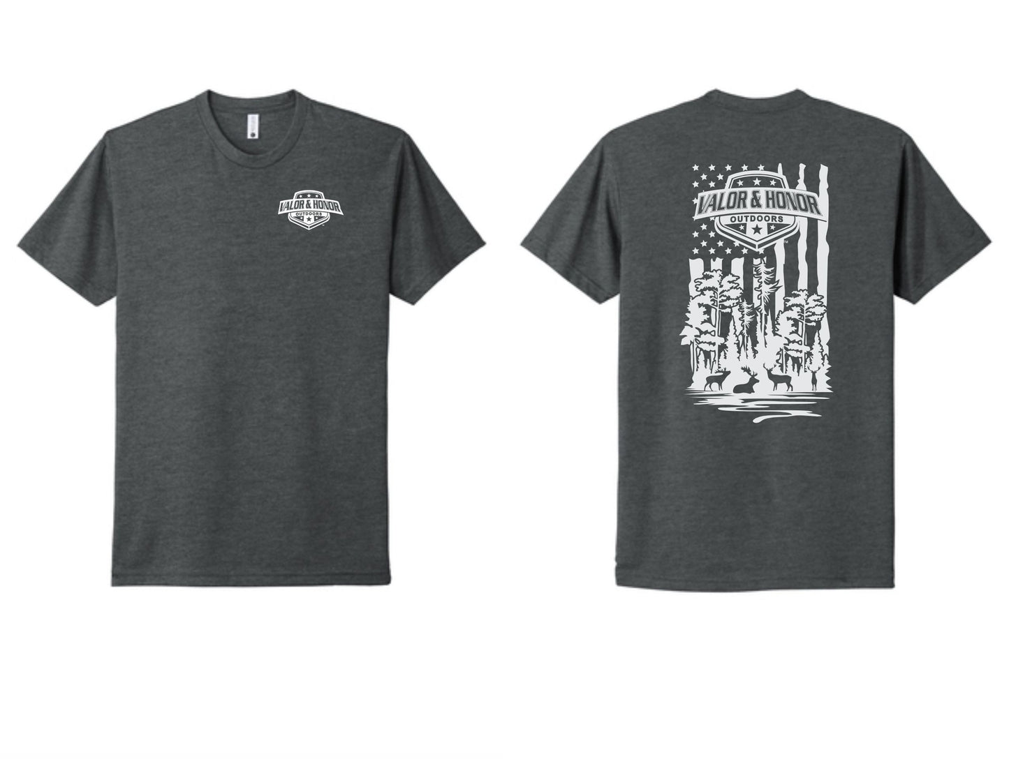 Dark Forest Valor & Honor Outdoors Short Sleeve in Dark Gray